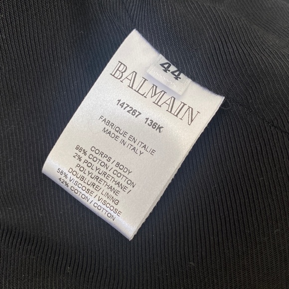 BALMAIN BLUE DENIM BLAZER SIZE 12 WORN ONLY ONCE - Picture 7 of 9